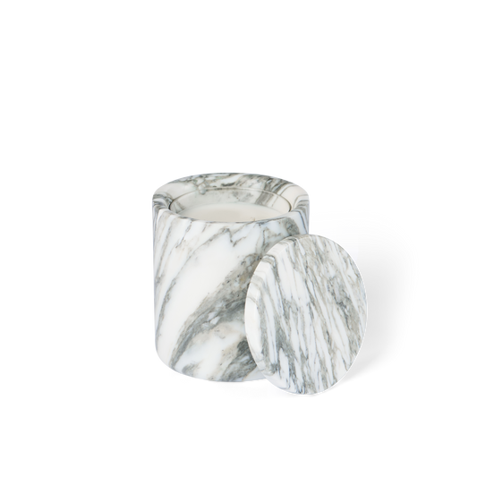 White & Grey Marble Vessel
