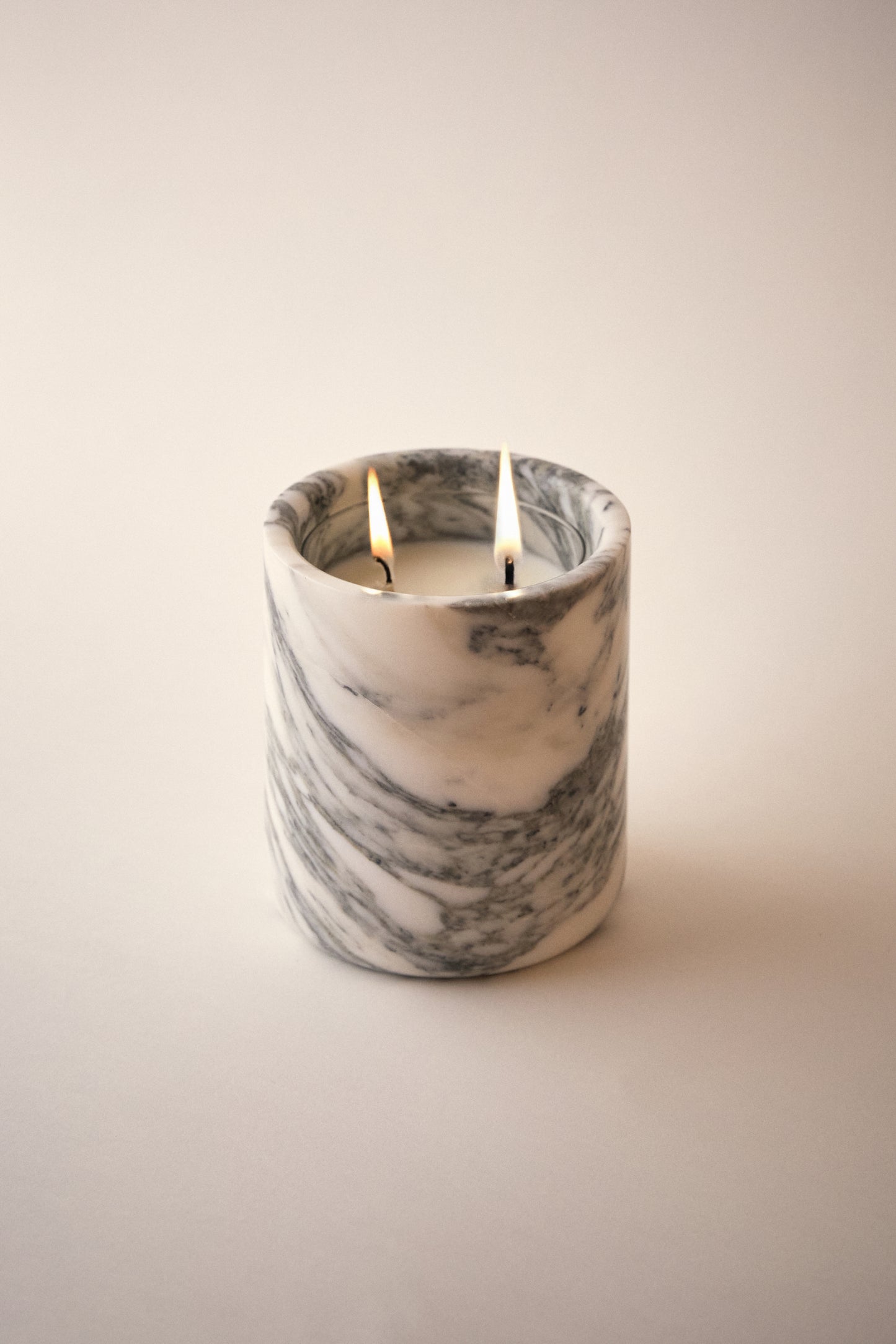 White & Grey Marble Vessel