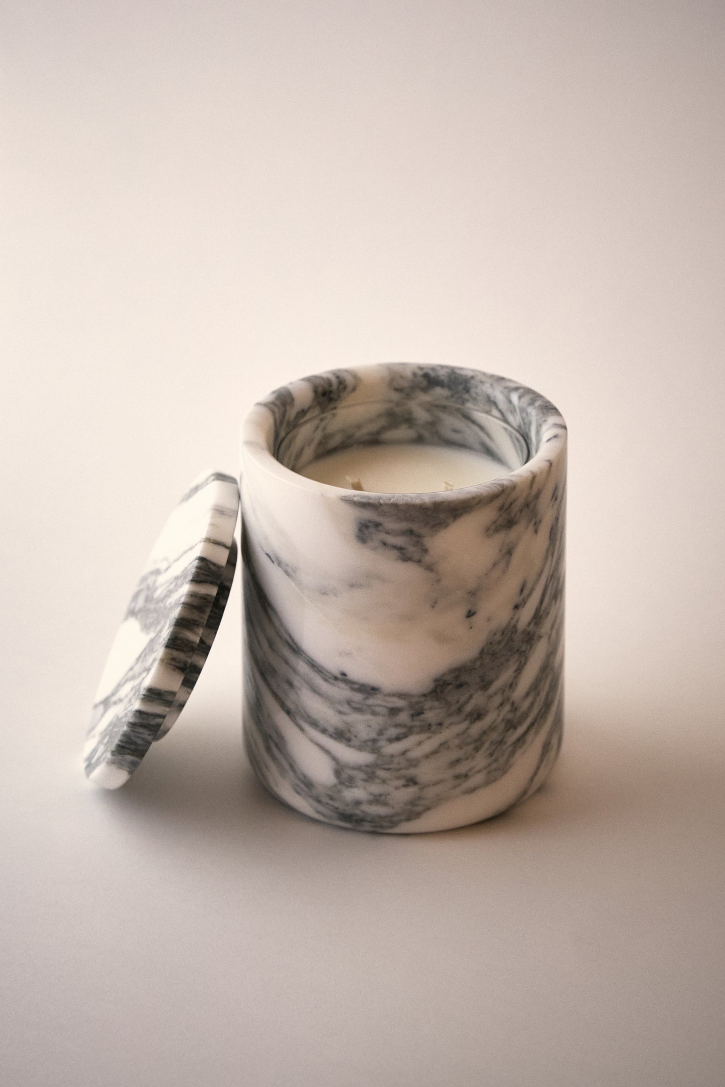 White & Grey Marble Vessel